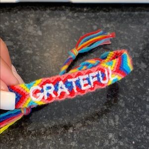 Grateful friendship bracelet